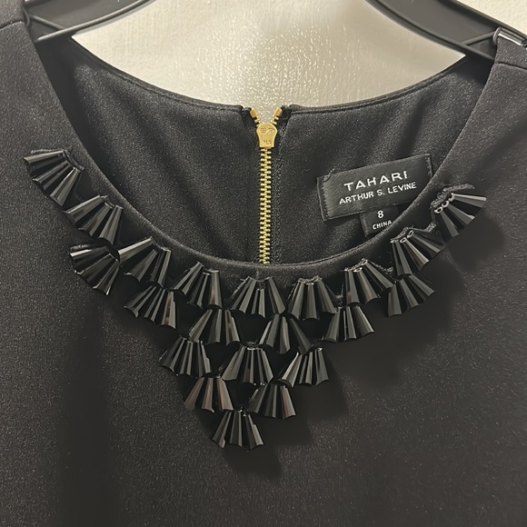 Tahari Arthur S. Levine Black Cocktail Dress - Picture 3 of 5